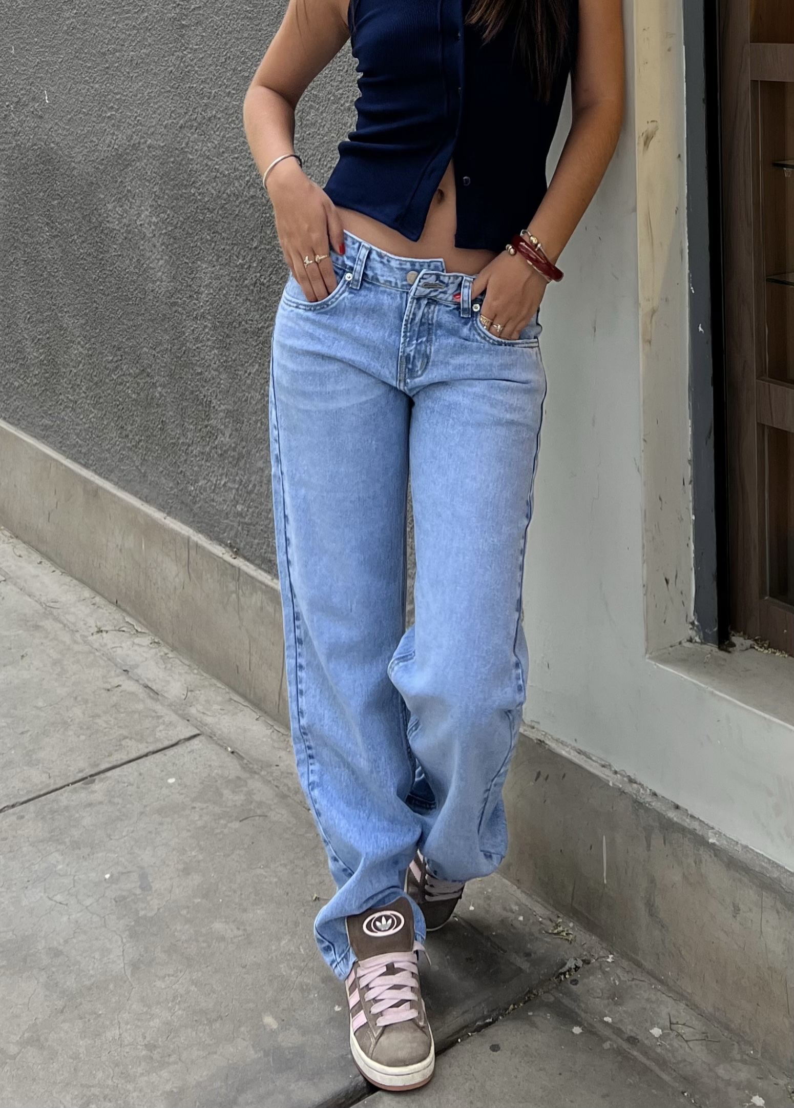 BAGGY DENIM SEMI CADERA